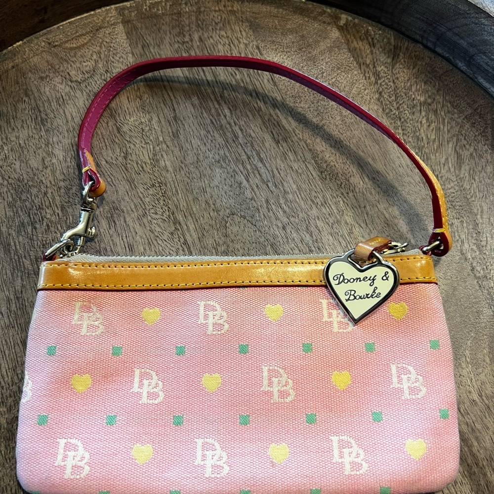 Douney and Bourke Pink Wristlet. Like New Condition.